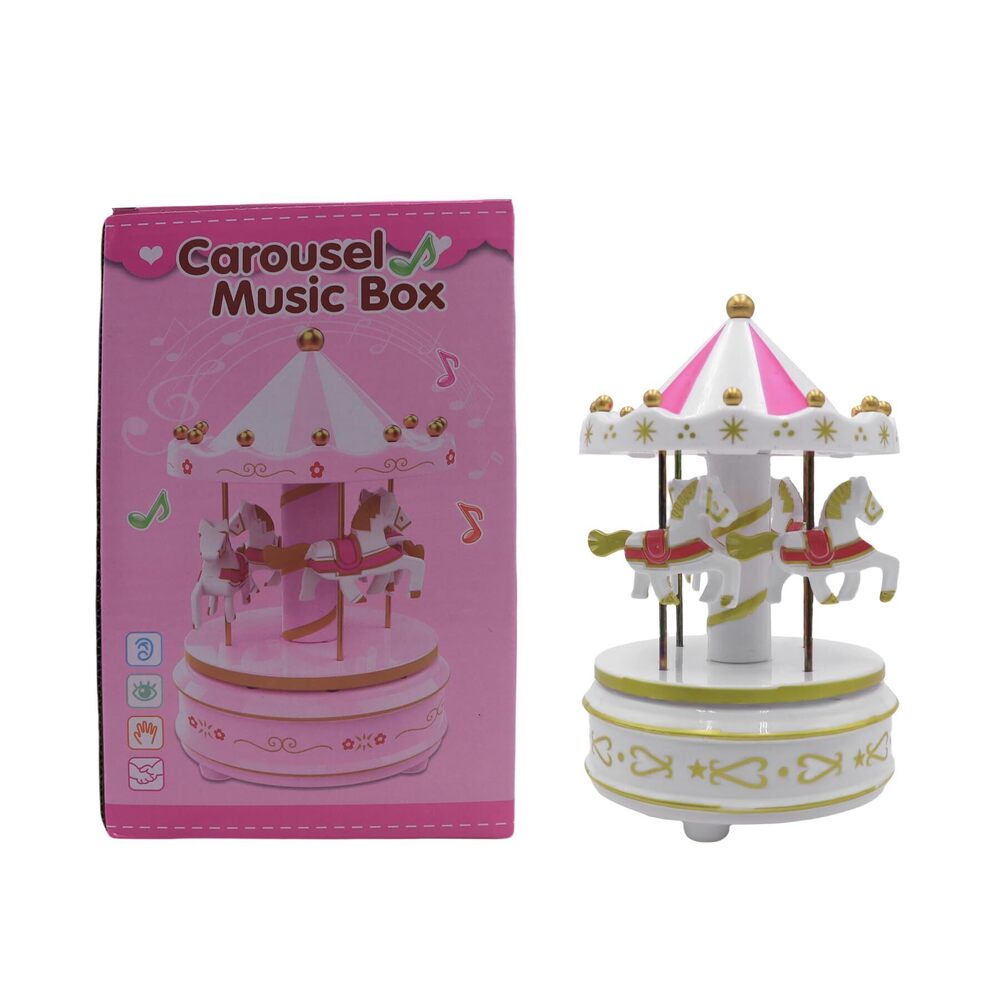 8185 Creative Cute Carousel Music Box with Rotating Ferris Wheel for Boys